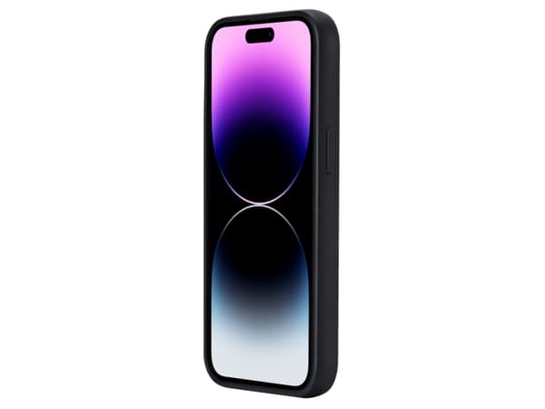 eSTUFF Infinite Vienna - Baksidedeksel for mobiltelefon - MagSafe-samsvar - termoplast-polyuretan (TPU) - svart - for Apple iPhone 15 Pro