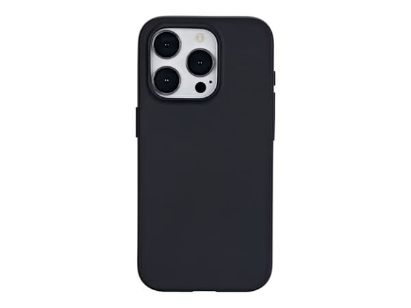 eSTUFF Infinite Vienna - Baksidedeksel for mobiltelefon - MagSafe-samsvar - termoplast-polyuretan (TPU) - svart - for Apple iPhone 15 Pro