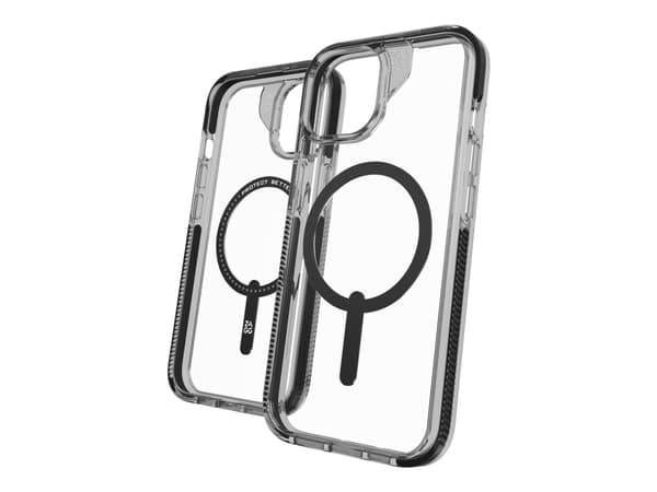 ZAGG Cases Santa Cruz Snap Apple iPhone 15/iPhone 14/13 Black EN/FR, Suojus, Apple, iPhone 15/14/13, 15,5 cm (6.1"), Läpinäkyvä