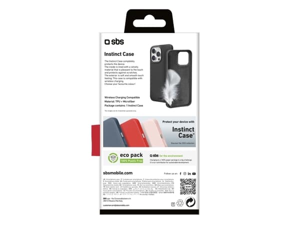SBS TEINSTIP1561PK, Etui, Apple, iPhone 15 Pro, 15,5 cm (6.1"), Sort