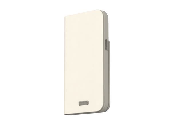 Moshi Overture MagSafe - 3-i-1 lærveske for iPhone 15 Plus (Eggnog White)