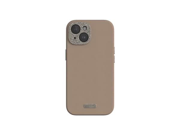 Moshi Napa for iPhone 15 - Woodsmoke Brown