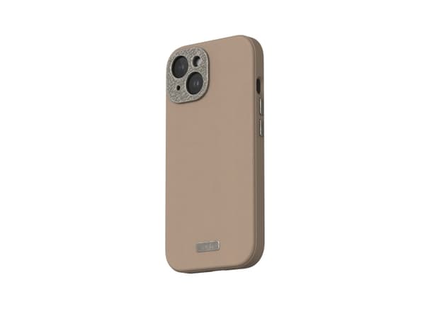 Moshi Napa for iPhone 15 - Woodsmoke Brown