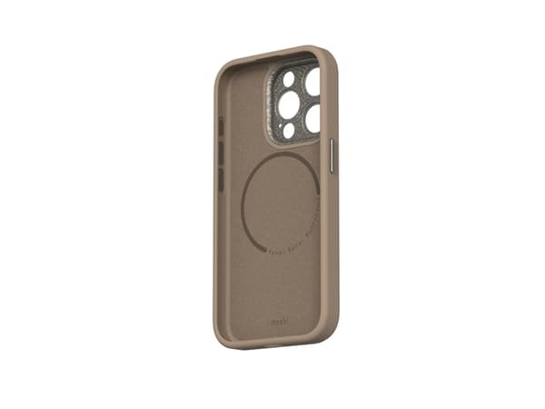 Moshi Napa for iPhone 15 Pro - Woodsmoke Brown