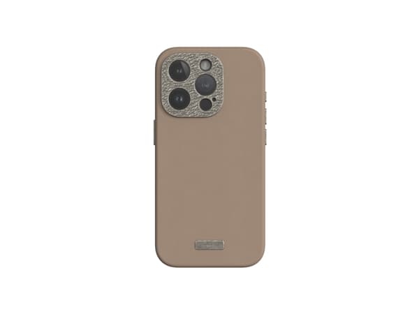 Moshi Napa for iPhone 15 Pro - Woodsmoke Brown