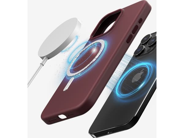Dėklas Araree etui Typoskin M iPhone 15 Pro Max 6.7" raudona/deep red AR20-01859B