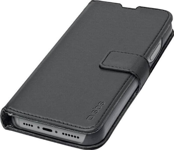 SBS TEBKWALIP1567PK, Lompakkokotelo, Apple, iPhone 15 Pro Max, 17 cm (6.7"), Musta