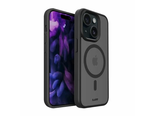 LAUT Huex Protect - beskyttelsesdeksel for iPhone 14 Plus/ 15 Plus kompatibel med MagSafe (svart)