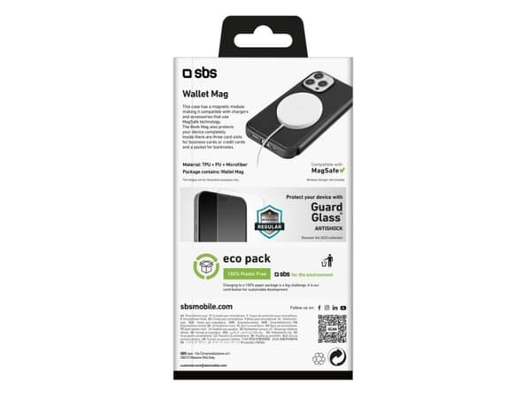 SBS TEBKMAGSFIP1561PK, Suojus, Apple, iPhone 15 Pro, 15,5 cm (6.1"), Musta