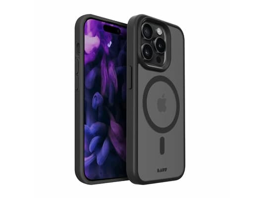 LAUT Huex Protect - suojakotelo iPhone 15 Pro Max -puhelimelle, joka on yhteensopiva MagSafen kanssa (musta)