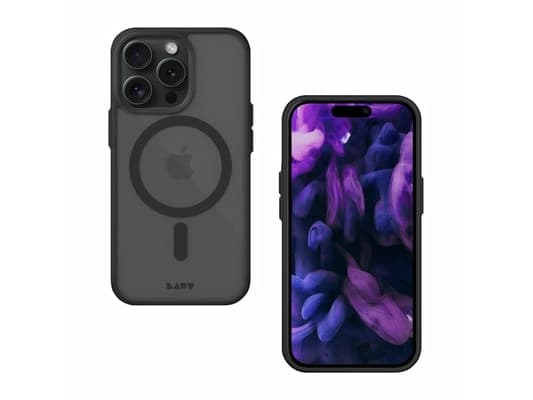 LAUT Huex Protect - suojakotelo iPhone 15 Pro Max -puhelimelle, joka on yhteensopiva MagSafen kanssa (musta)