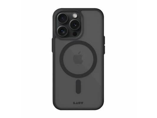 LAUT Huex Protect - suojakotelo iPhone 15 Pro Max -puhelimelle, joka on yhteensopiva MagSafen kanssa (musta)