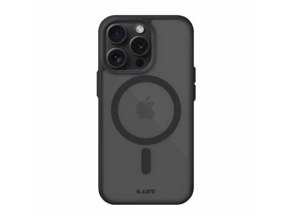 LAUT Huex Protect - suojakotelo iPhone 15 Pro:lle, joka on yhteensopiva MagSafe-järjestelmän kanssa (musta)