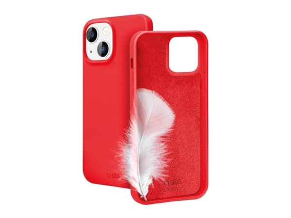 SBS TEINSTIP1561R, Suojus, Apple, iPhone 15, 15,5 cm (6.1"), Punainen