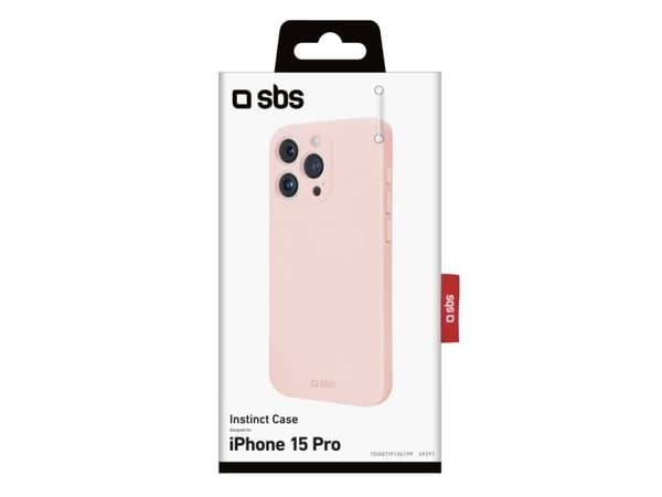 SBS TEINSTIP1561PP, Etui, Apple, iPhone 15 Pro, 15,5 cm (6.1"), Rosa