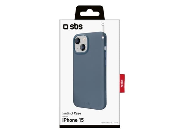 SBS TEINSTIP1561B, Suojus, Apple, iPhone 15, 15,5 cm (6.1"), Sininen