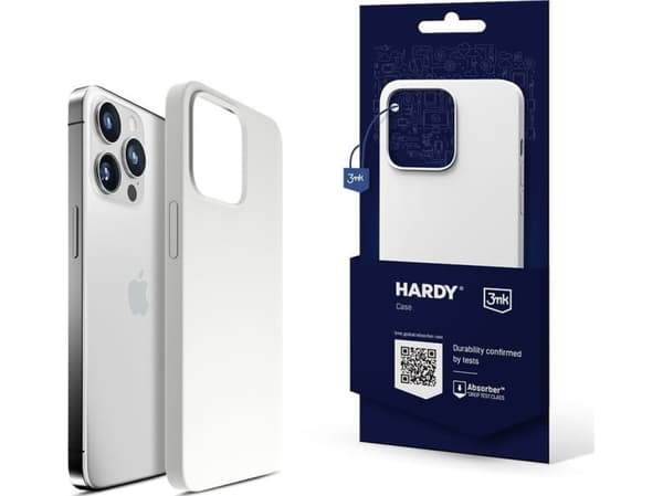 3MK Hardy Case iPhone 15 Pro 6.1"silver-white/silver-white MagSafe