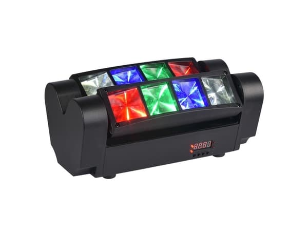 LIGHT4ME studiolampa LIGHT4ME Spider MKII Turbo led-ljuseffekt 8x3W