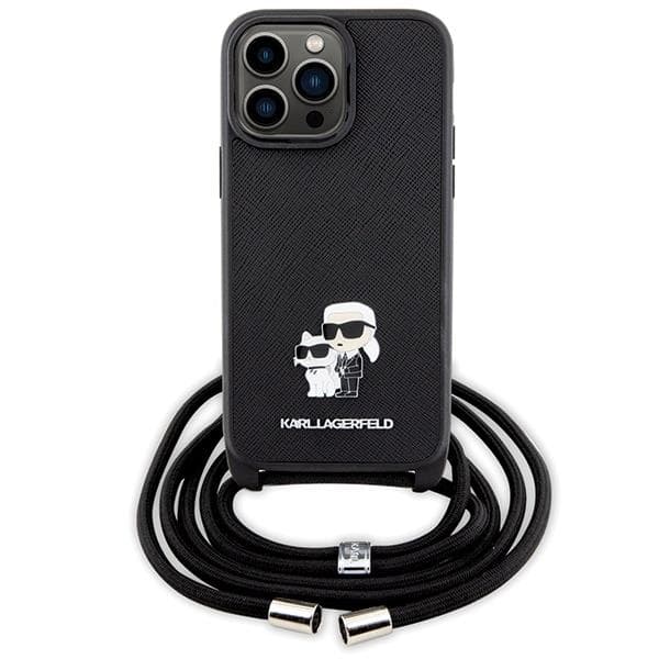 KARL LAGERFELD iPhone 13 Pro/13 Halsbandsskal Crossbody Saffiano