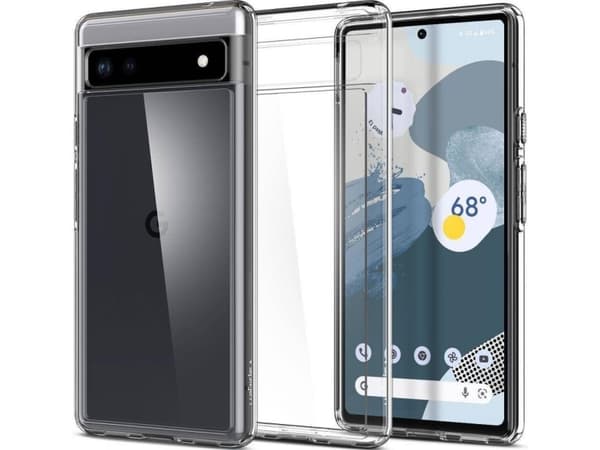 Spigen Ultra Hybrid, Suojus, Google, Pixel 6a, 15,6 cm (6.13"), Läpinäkyvä