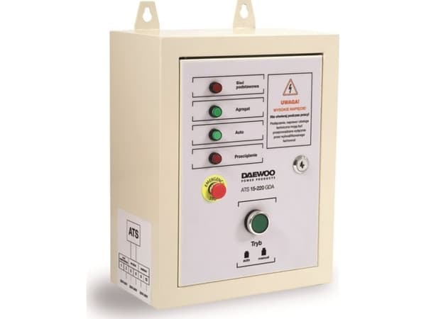 Daewoo DAEWOO ATS 15-220GDA AUTOMATION MODUL ATS AUTOMATION FOR GENERATORER Hvit