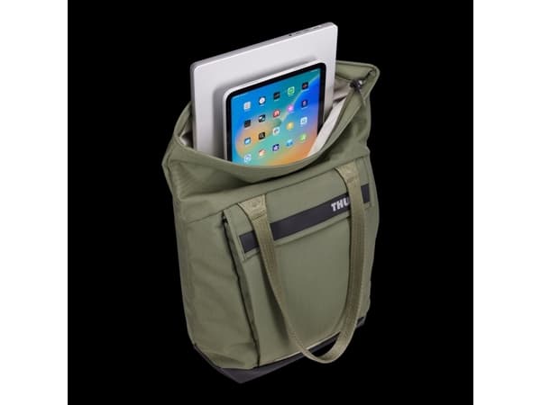 Thule Paramount PARATB3116 Soft Green, Unisex, Tote bag, Black, Nylon, Zipper, Back pocket, Front pocket, Side pocket