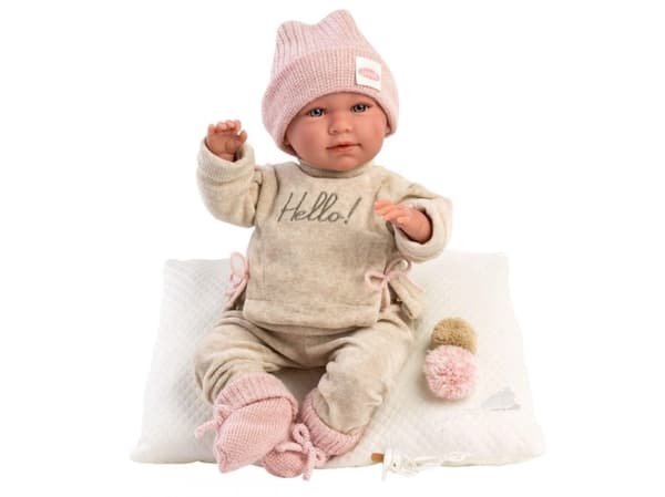 Llorens Mimi baby doll crying with pillow 40 c