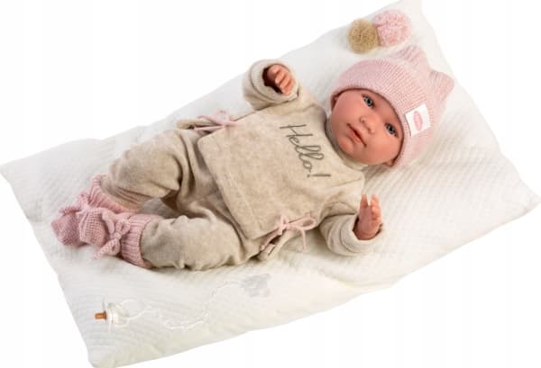 Llorens Mimi baby doll crying with pillow 40 c