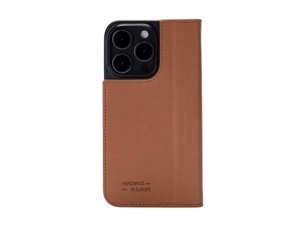 JT BERLIN BookCase Tegel, Folio, Apple, iPhone 15 Pro Max, 17 cm (6.7"), Konjakkfarget
