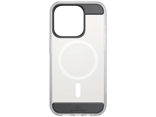 Black Rock Mag Air Protection, Etui, Apple, iPhone 15 Pro, 15,5 cm (6.12"), Sort, Gjennomsiktig