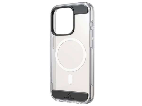 Black Rock Mag Air Protection, Etui, Apple, iPhone 15 Pro, 15,5 cm (6.12"), Sort, Gjennomsiktig
