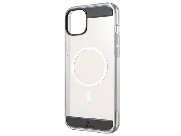 Black Rock Mag Air Protection, Etui, Apple, iPhone 15 Plus, 17 cm (6.7"), Sort, Gjennomsiktig