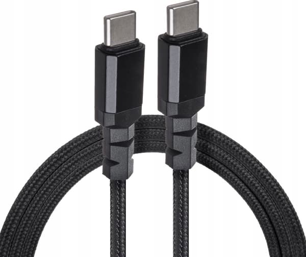 Kabel USB Maclean Kabel 2 x USB-C 15W 1m MCE493 czarny