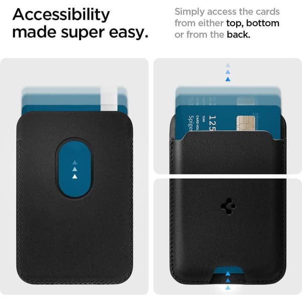 Spigen Valentinus Magnetic Card Holder Black