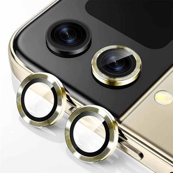 Hat Prince Härdat Glas Linsskydd Samsung Galaxy Z Flip 5 Guld
