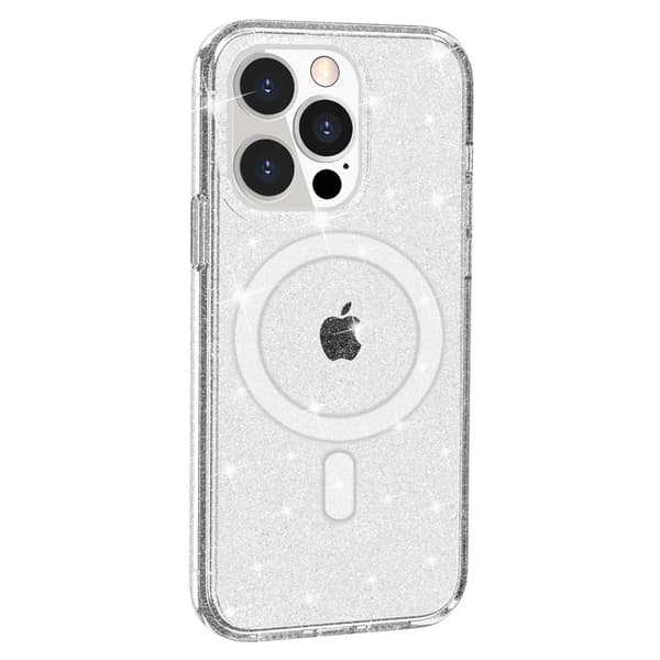 Glitter MagSafe Skal iPhone 14 Pro Max Transparent