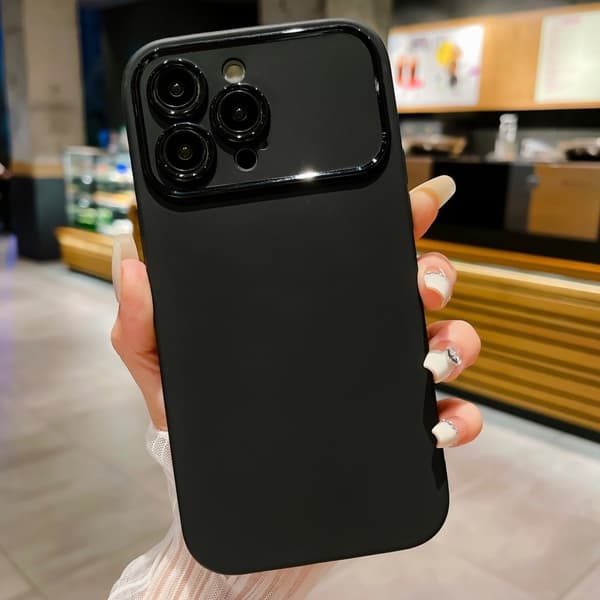 Slim-Fit TPU Telefon Taske Cover til iPhone 15 Taske - Sort