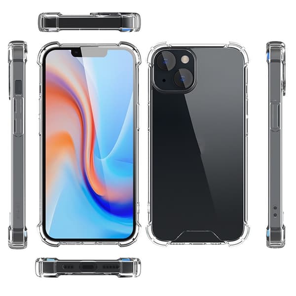 iPhone 15 Shell Case -kotelolle TPU-kehys + akryylitakapuhelinkotelo
