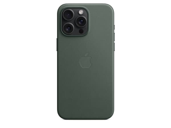 Apple - Baksidedeksel for mobiltelefon - MagSafe-samsvar - FineWoven - eviggrønn - for iPhone 15 Pro Max