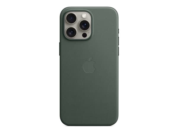 Apple - Baksidedeksel for mobiltelefon - MagSafe-samsvar - FineWoven - eviggrønn - for iPhone 15 Pro Max