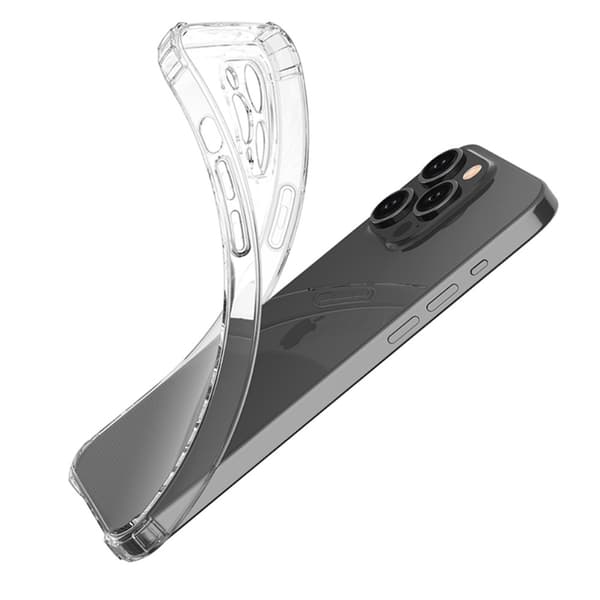 Til iPhone 15 Pro Max Shell Case TPU bagside-telefoncover