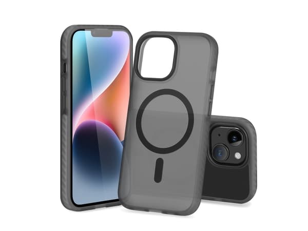 nevox StyleShell INVISIO, Suojus, Apple, iPhone 15 Plus, 17 cm (6.7"), Musta