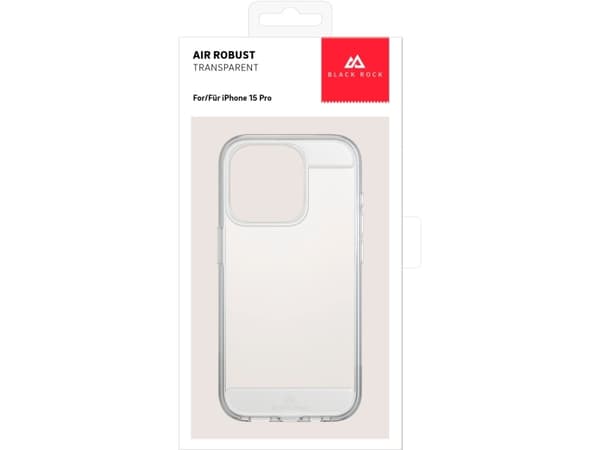 Black Rock Air Robust, Cover, Apple, iPhone 15 Pro, 15.5 cm (6.12"), Transparent