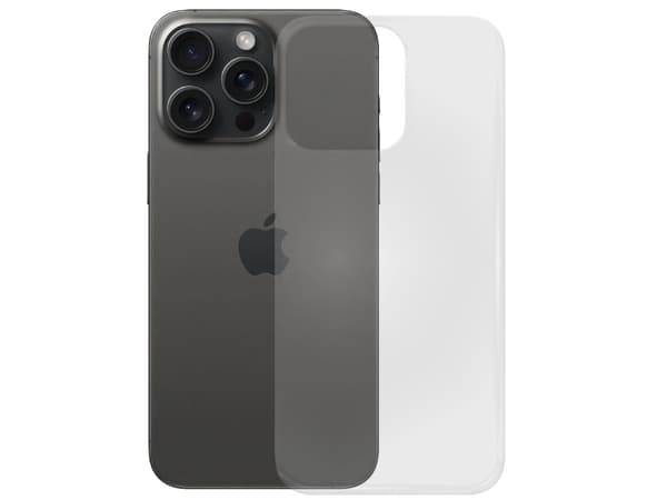 PEDEA 50160981, Suojus, Apple, iPhone 15 Pro Max, 17 cm (6.7"), Läpinäkyvä