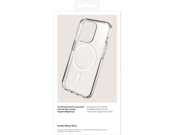 Black Rock Mag Clear, Etui, Apple, iPhone 15 Pro, 15,5 cm (6.12"), Gjennomsiktig