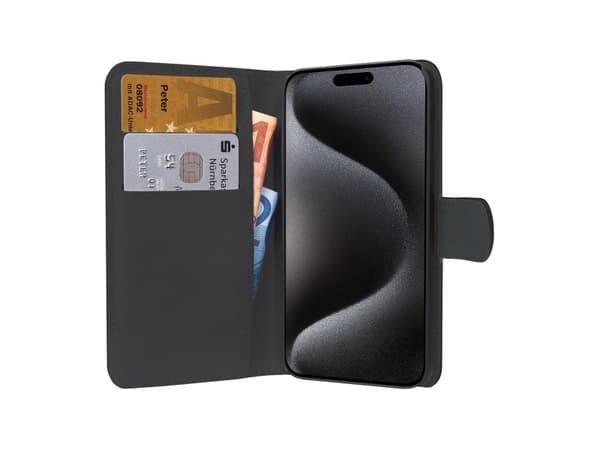 PEDEA 50160975, Etui, Apple, iPhone 15 Pro, 15,5 cm (6.1"), Sort
