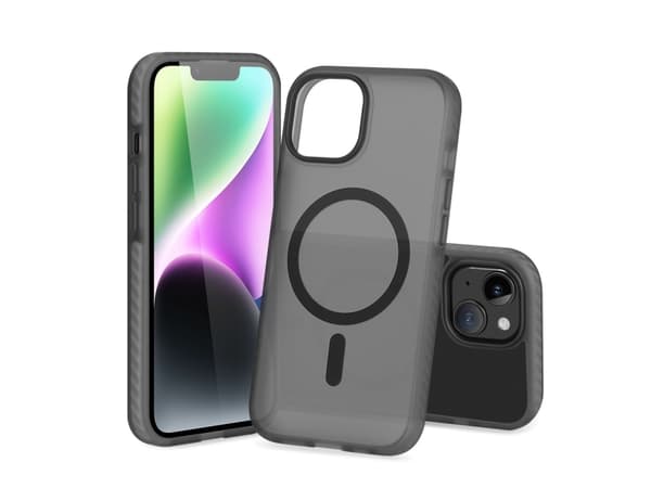 nevox StyleShell INVISIO, Suojus, Apple, iPhone 15, 15,5 cm (6.1"), Musta