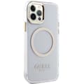 Miniatyrbild 4 av 8: Guess iPhone 12 Pro/12 Mobilskal Magsafe Metall Outline - Guld