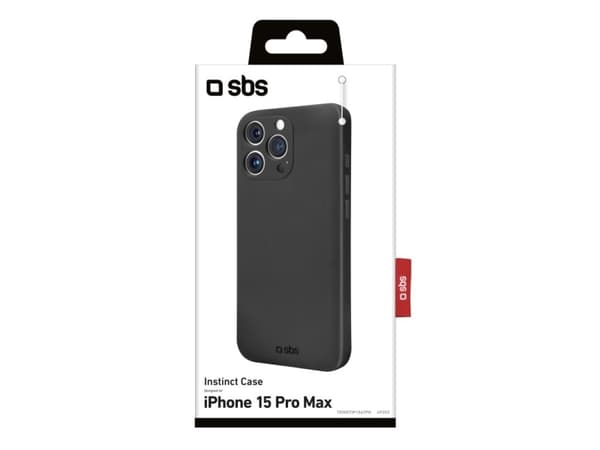 SBS TEINSTIP1567PK, Etui, Apple, iPhone 15 Pro Max, 17 cm (6.7"), Sort