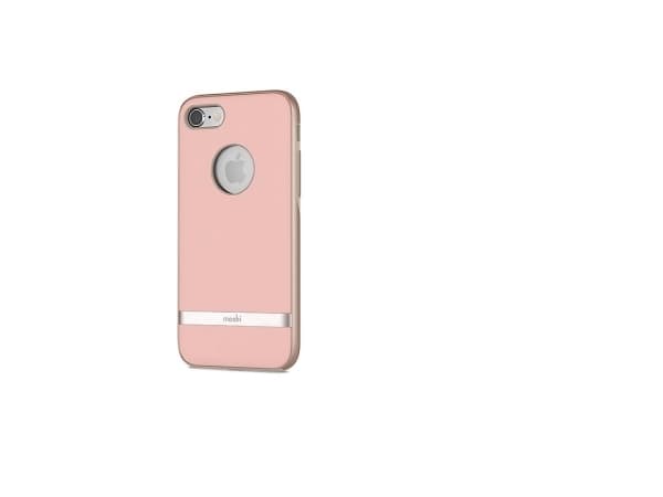 Moshi Vesta, Nahkakotelo, Apple, iPhone 8 iPhone 7, 11,9 cm (4.7"), Vaaleanpunainen